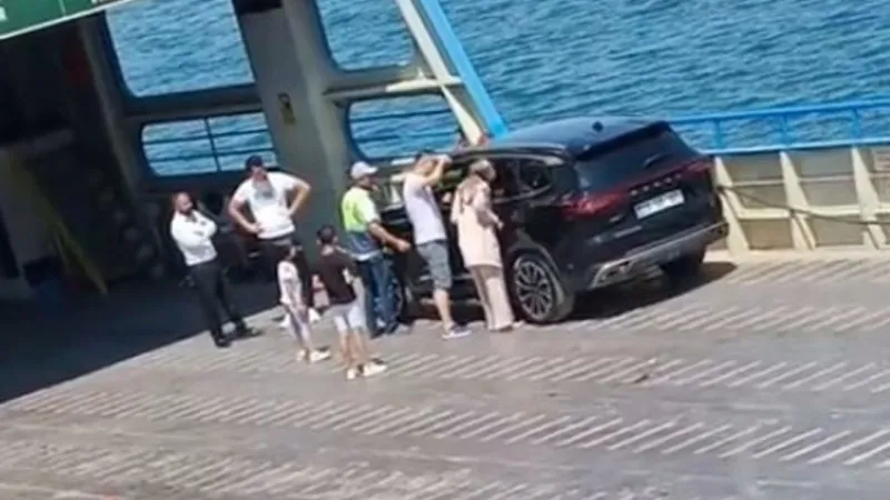 Feribotta Dehşet Anları: 1 Yaşındaki Bebek Araçta Kilitli Kaldı!