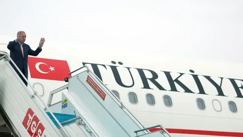 Başkan Erdoğan Türk Devletleri Teşkilatı Zirvesi için Azerbaycan'a gitti