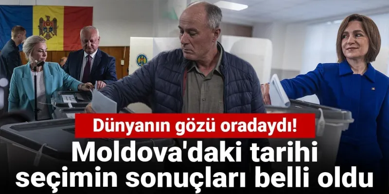 Dünyanın gözü oradaydı! Moldova'da seçim sonuçları belli oldu