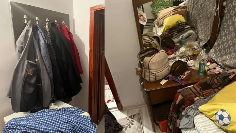 Kapının önünde otururken evini soydular