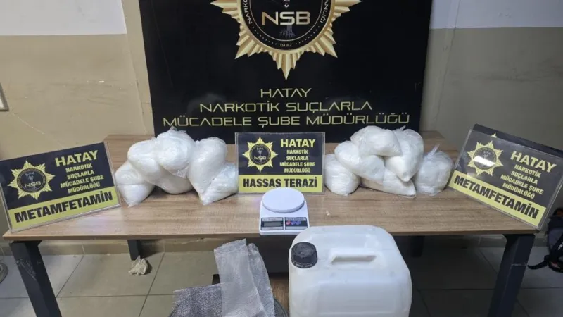 Hassa'da Metamfetamin Baskını! 11 Kilo Uyuşturucu Ele Geçti