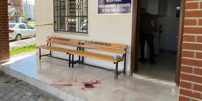 Elazığ'da Muhtar Şokta! Makamında Silahlı Saldırı!