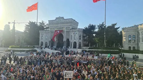 Gazze İçin Ayaktayız! Beyazıt'ta İsrail Zulmüne Dur De!