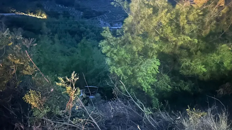 Osmaniye'de Korkunç Kaza! Otomobil Uçuruma Yuvarlandı: Yaralılar Var!