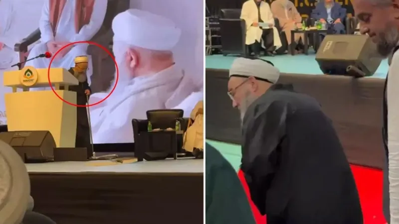 Programa damga vuran olay! Cübbeli Ahmet onu görünce sahneden indi