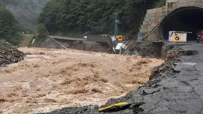 Rize'de Şiddetli Yağış: Ayder Yaylası Yolu Kapandı! Son Durum